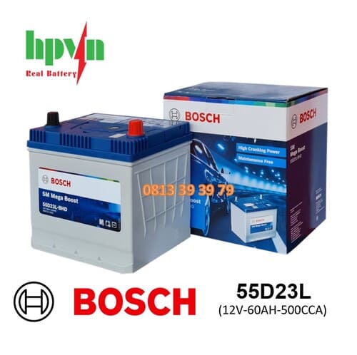 ẮC QUY BOSCH 55D23L (12V-60AH)